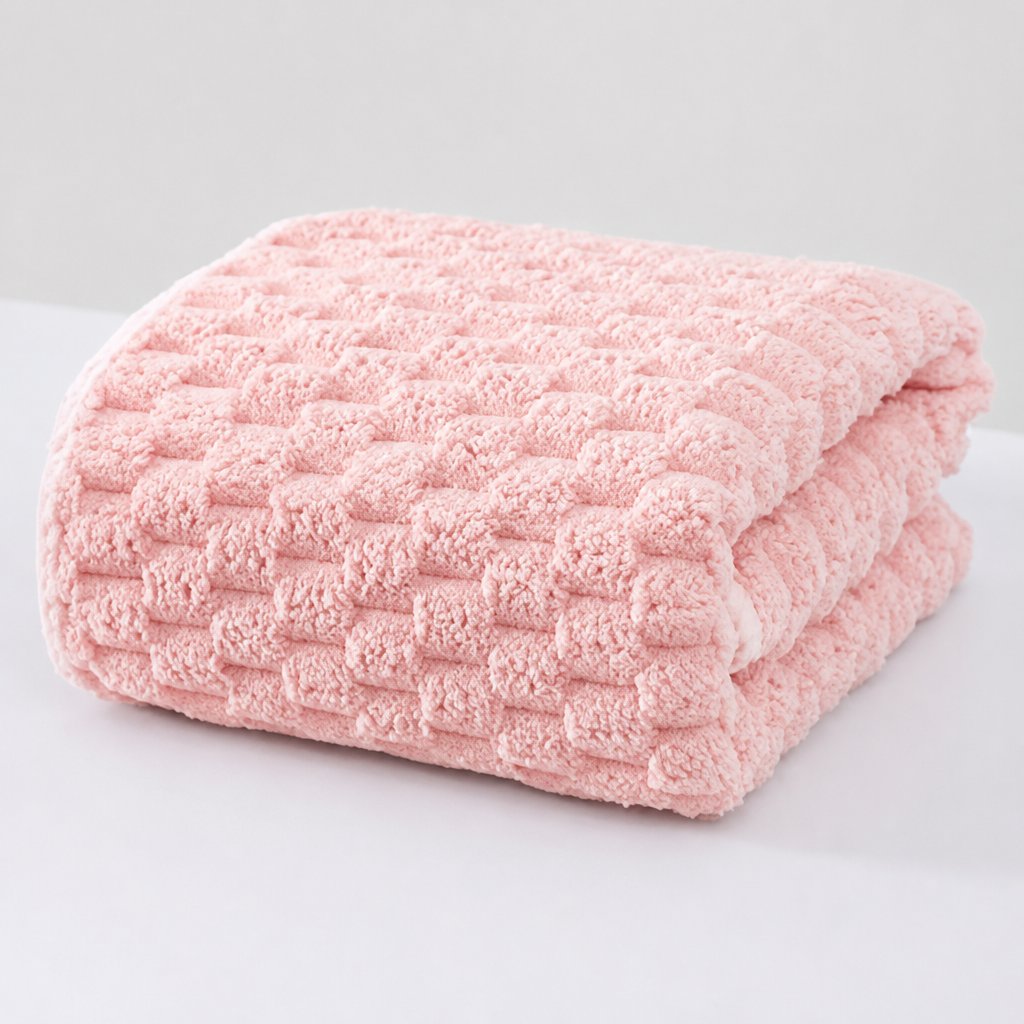 Velory Band-Textured Microfiber Bath Towel studio product photo