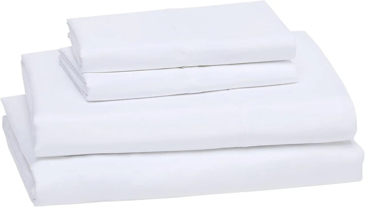 Velory 400TC Polyester Flat Sheet Set studio product photo