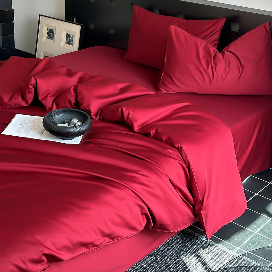 Velory Cotton Four-Piece Bedding Set studio product photo
