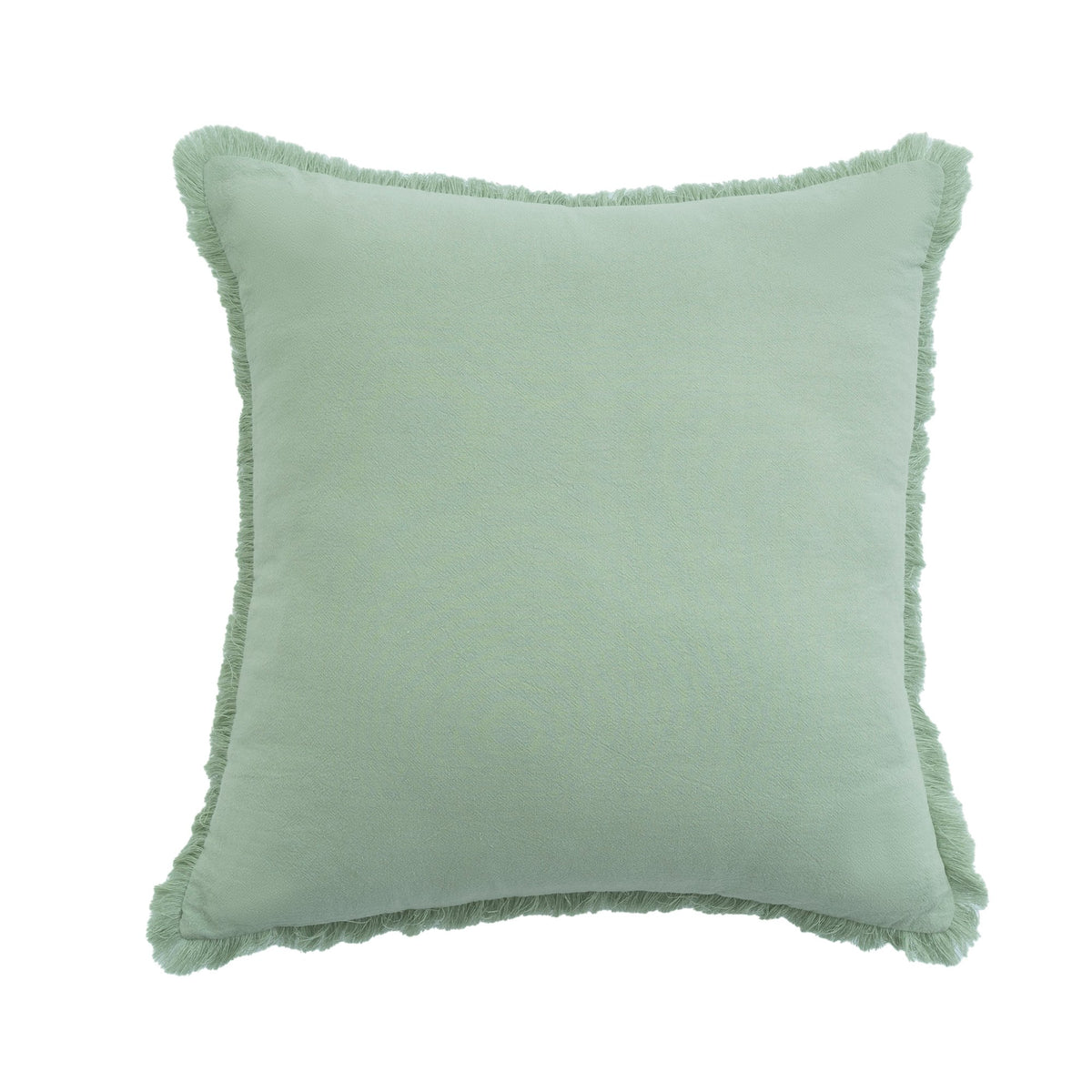 Velory Fringed Cotton Pillow Cover studio product photo