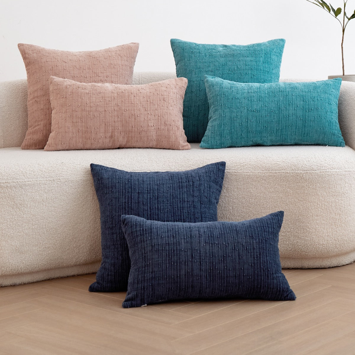 Velory Textured Chenille Pillow Cover additional product photo